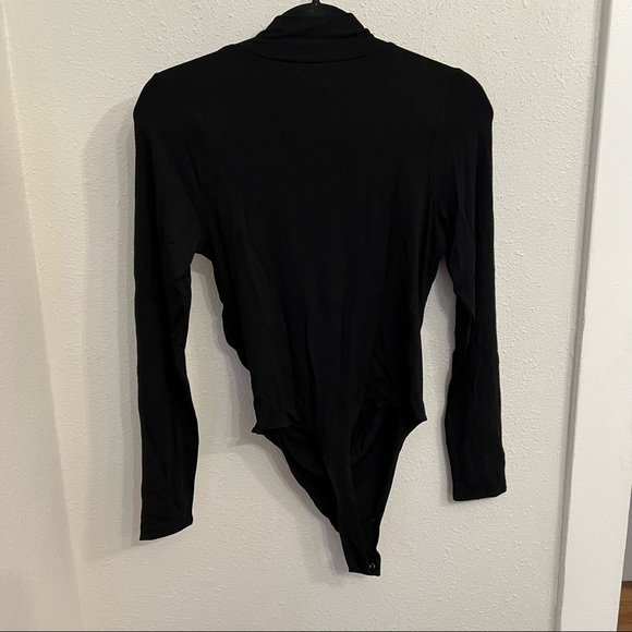 Good American Good Touch Black Long Sleeve Bodysuit Womens size L - Picture 5 of 7